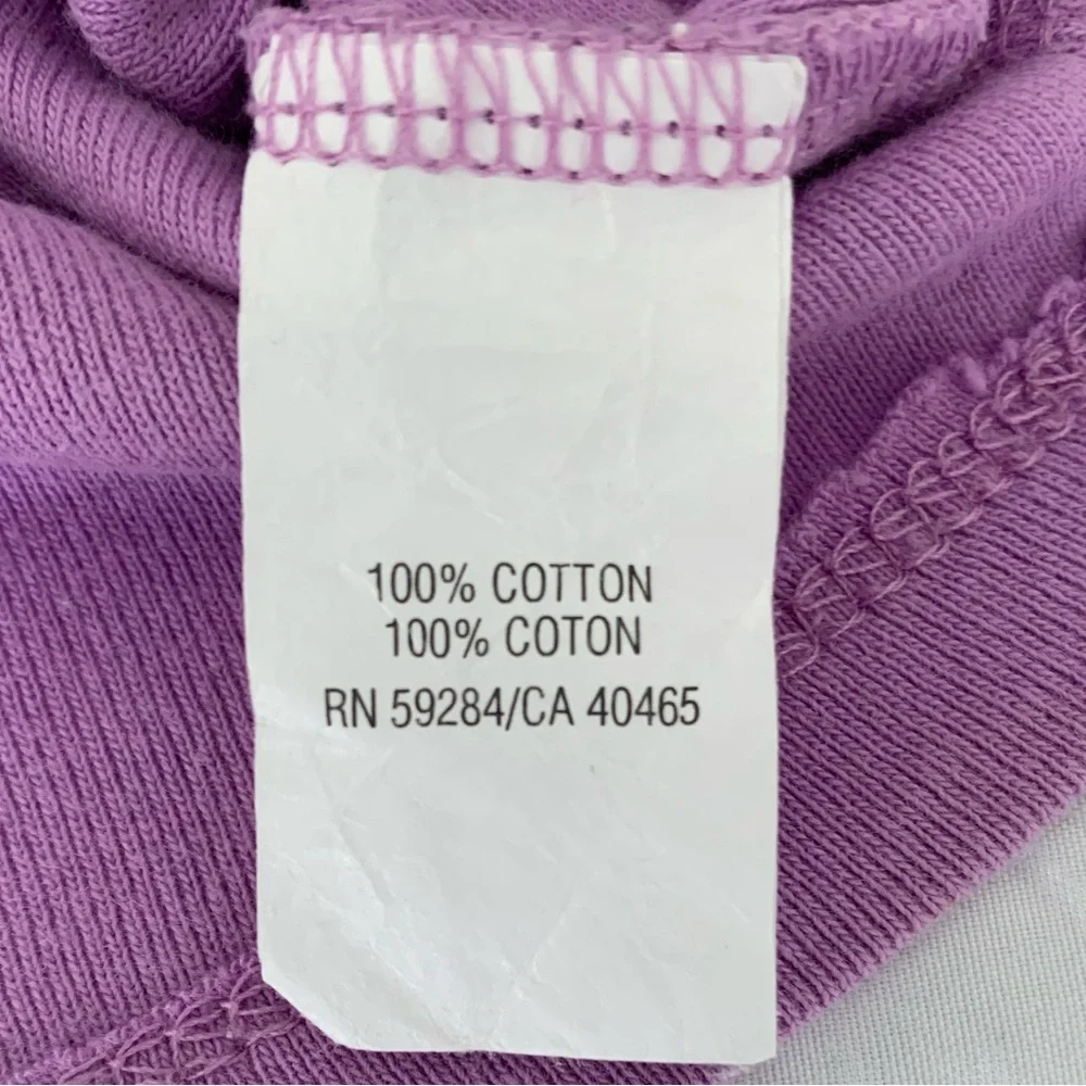 VTG Children’s Place Shirt Toddler Girls 24M Purple Butterfly Long Sleeves Snaps